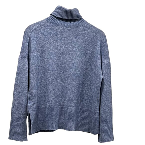 J Crew Turtleneck Wool Alpaca Sweater, NWT, Blue, S - Picture 3 of 9